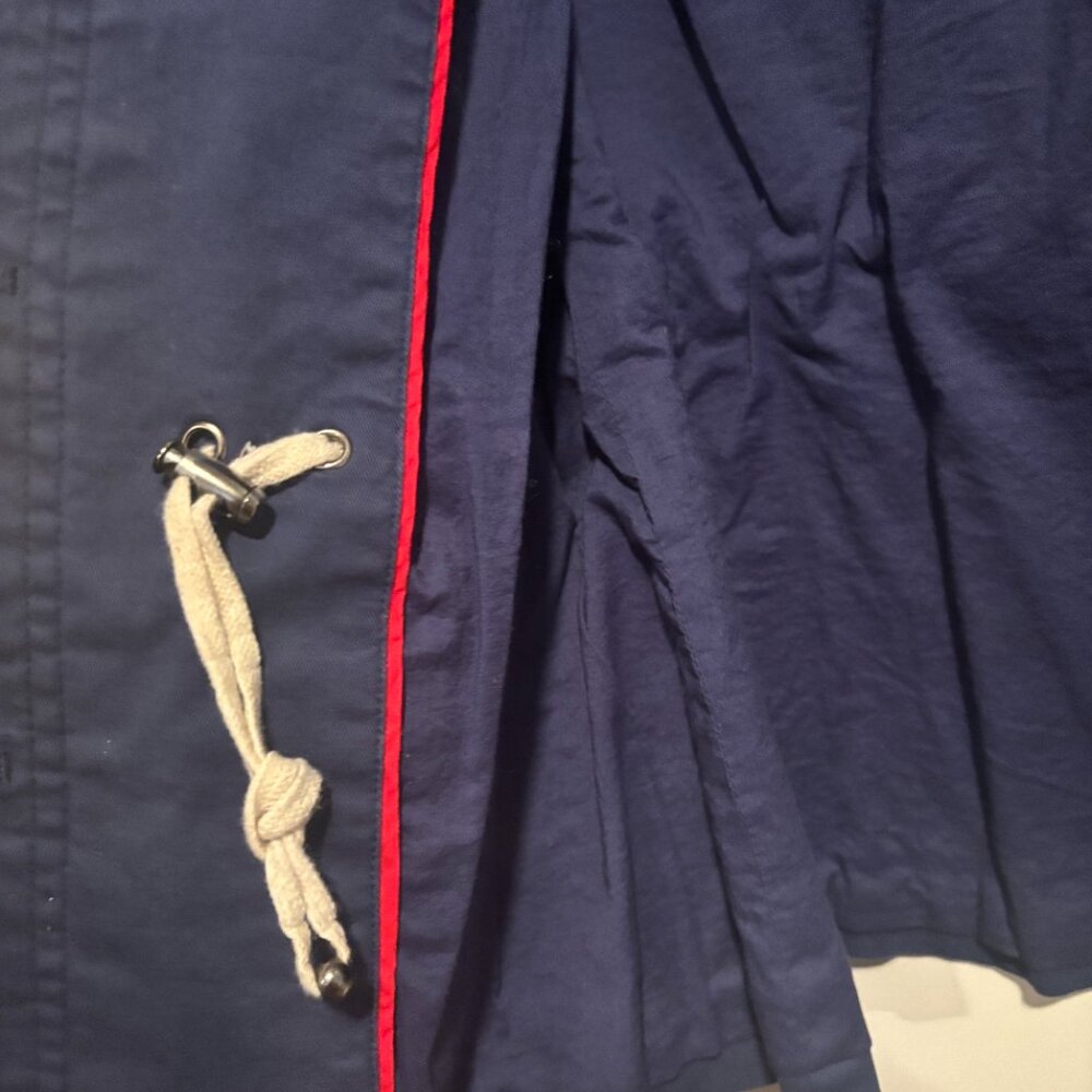 Boden Blue Denim Military collared women jacket with Embellished stripe - Picture 15 of 15